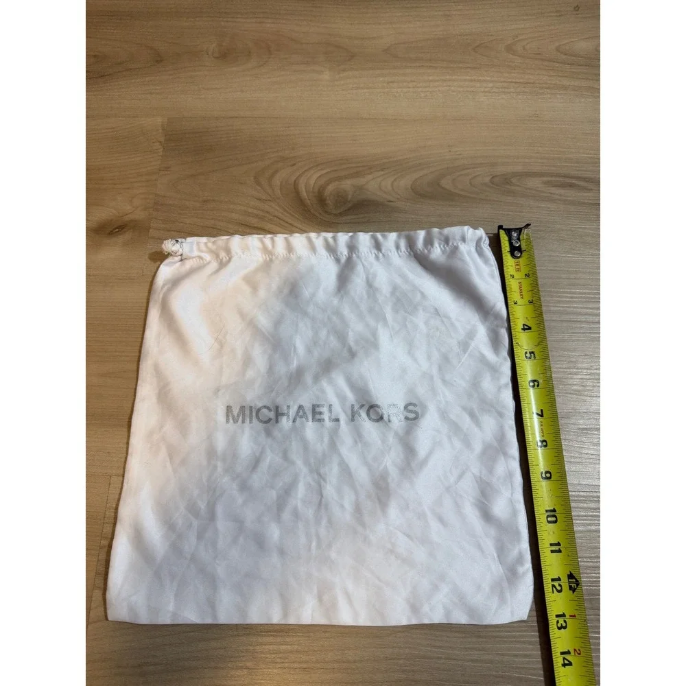 Michael Kors Dust Bag White OS Unisex Drawstring Satin Storage Accessory